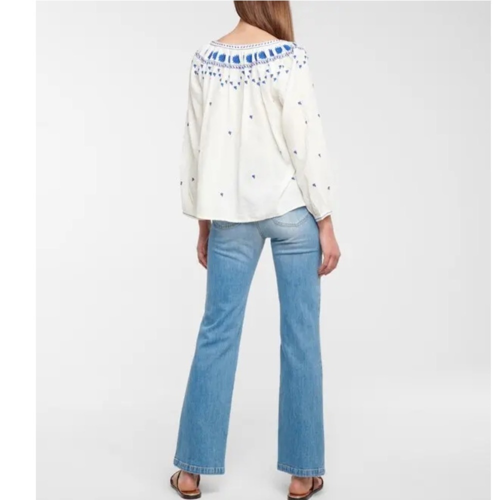 $193 VELVET BY GRAHAM & SPENCER
Lynette Embroidered Cotton Top XS oversized - Picture 3 of 12
